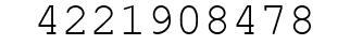 Number 4221908478.