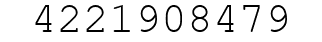 Number 4221908479.