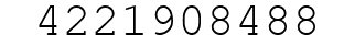 Number 4221908488.