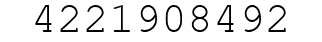 Number 4221908492.