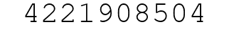 Number 4221908504.