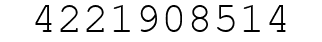 Number 4221908514.