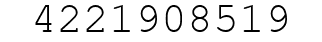Number 4221908519.
