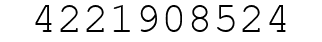 Number 4221908524.