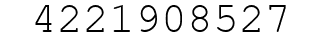 Number 4221908527.
