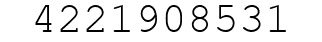 Number 4221908531.