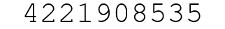 Number 4221908535.