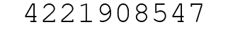 Number 4221908547.