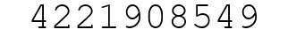 Number 4221908549.