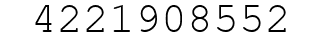 Number 4221908552.