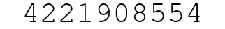 Number 4221908554.