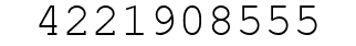 Number 4221908555.