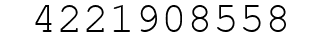 Number 4221908558.