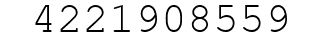 Number 4221908559.