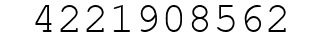 Number 4221908562.