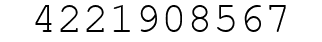 Number 4221908567.