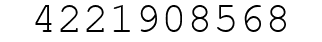 Number 4221908568.