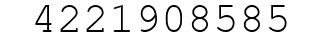Number 4221908585.