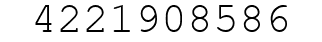 Number 4221908586.