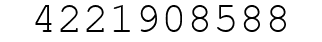 Number 4221908588.