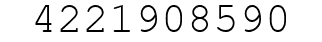 Number 4221908590.