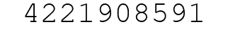 Number 4221908591.