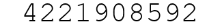 Number 4221908592.