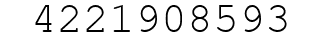 Number 4221908593.