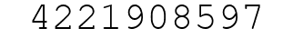 Number 4221908597.