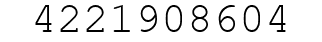 Number 4221908604.