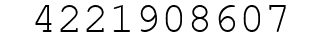 Number 4221908607.