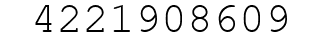 Number 4221908609.
