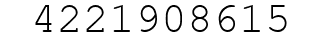 Number 4221908615.