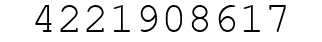 Number 4221908617.