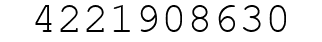 Number 4221908630.