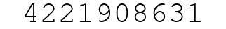 Number 4221908631.