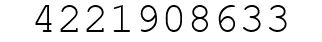 Number 4221908633.