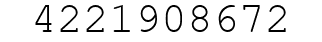 Number 4221908672.
