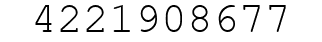 Number 4221908677.