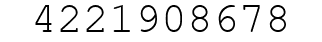 Number 4221908678.