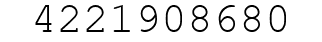 Number 4221908680.