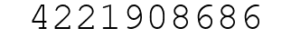 Number 4221908686.