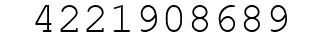 Number 4221908689.