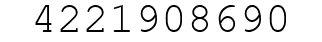 Number 4221908690.