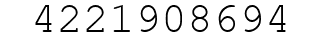 Number 4221908694.