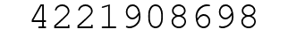 Number 4221908698.