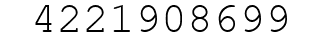 Number 4221908699.