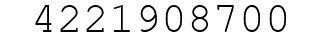 Number 4221908700.