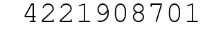 Number 4221908701.