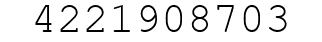 Number 4221908703.